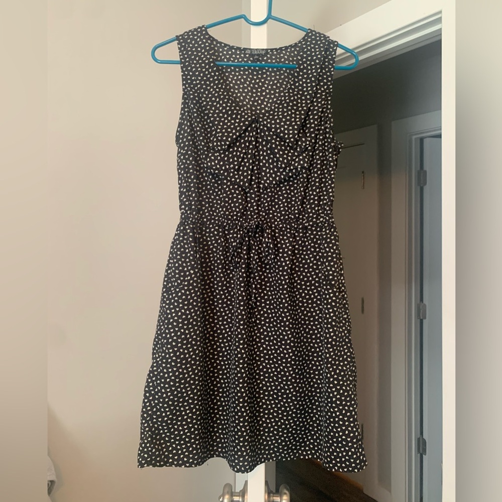BeBop Black and White Sleeveless Sundress